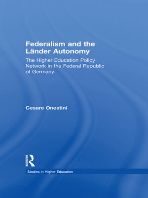 cover image of Federalism and the Lander Autonomy